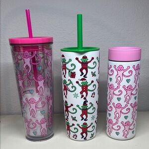 Limited Edition  NWT Starbucks Exclusive SET Roller Rabbit Tumblers